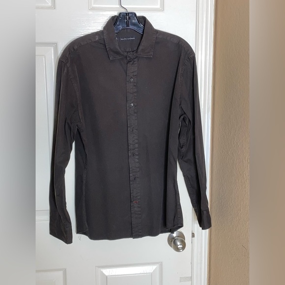 MSRP $345 Ralph Lauren Black Label Made in Italy Sz Large Dress Shirt​ - Picture 9 of 12